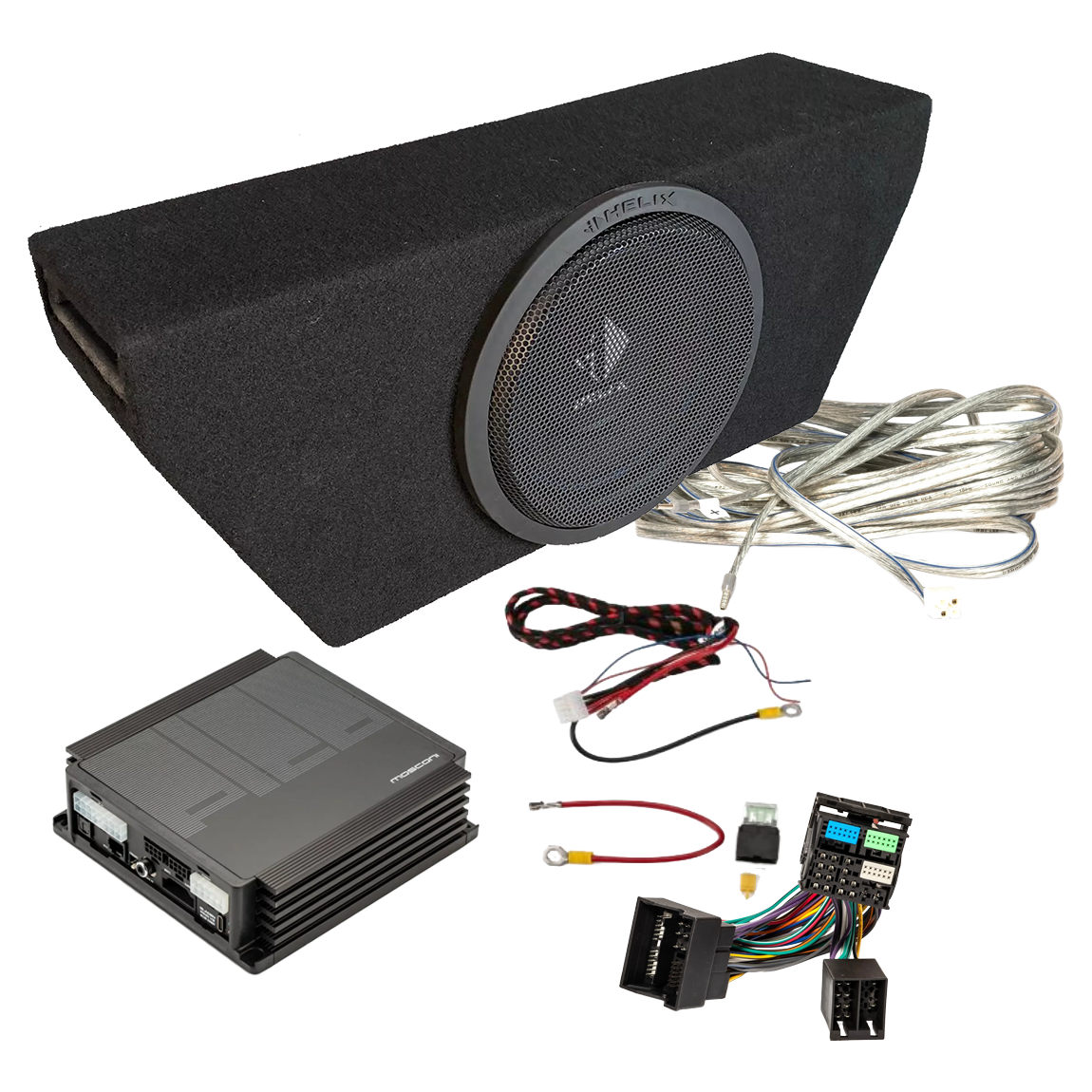 GLADEN Car-HiFi-Woofer-Set • für Audi A4 B9 (Typ 8W, Facelift)