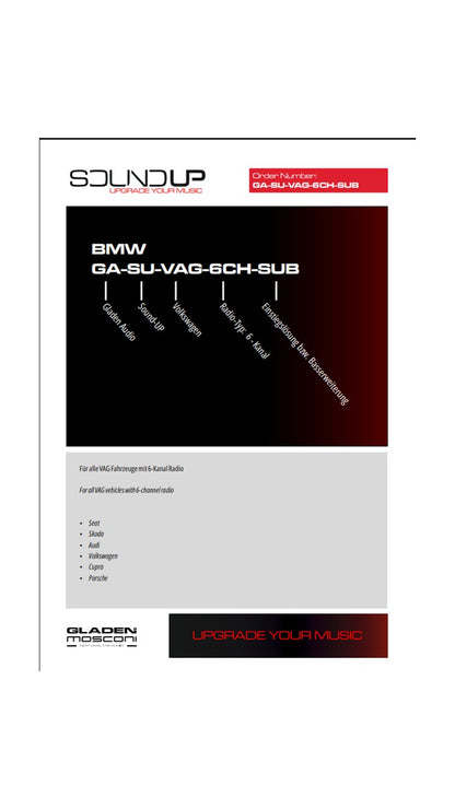 GLADEN SoundUP für VAG-Gruppe mit 6-Kanal Radio