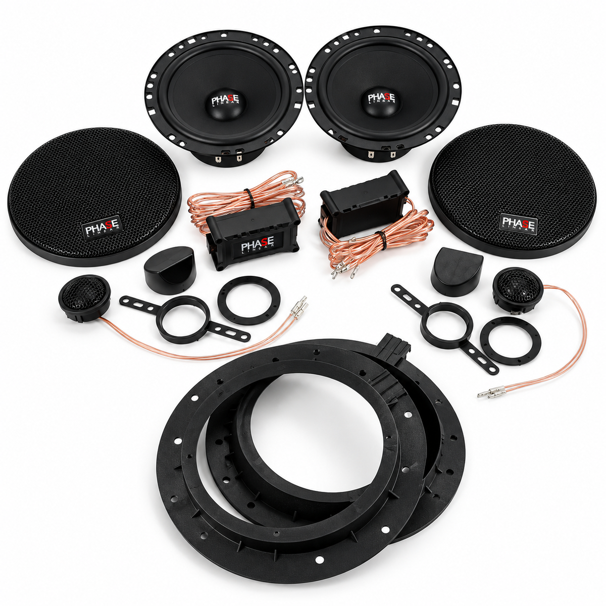 2-Wege Komposystem | für spritzigen Sound im Skoda Octavia II | Phase Linear CX.K 160.25