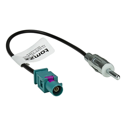 Fakra (M) Antennenadapter Stecker auf DIN (M) Stecker kompatibel mit Audi BMW Citroen Dacia Fiat Ford Opel Mercedes Peugeot Renault Seat Skoda VW